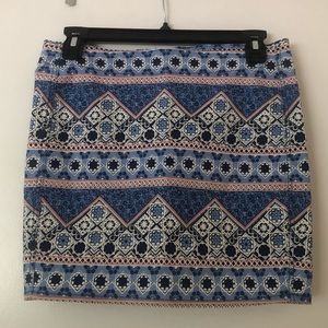 Bodycon printed skirt